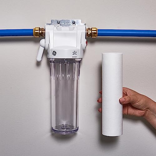 Image of GE FXUSC Whole House Water Filter, Replacement for Water Filtration System, NSF Certified: Reduces Sediment, Rust & Other Impurities from Water, Replace Every 3 Months for Best Results, 2 Filters