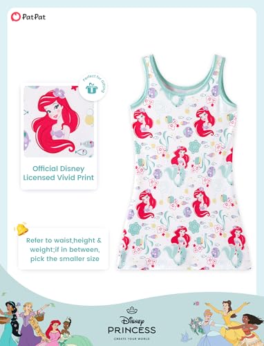 Image of Disney Stitch Princess Frozen Elsa Minnie Mouse Girls Tank Dress Sleeveless A-Line Sundress Summer Beach Clothes 2-9 Years