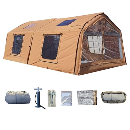 Carpa inflable de lona de algodón para 5-6 personas