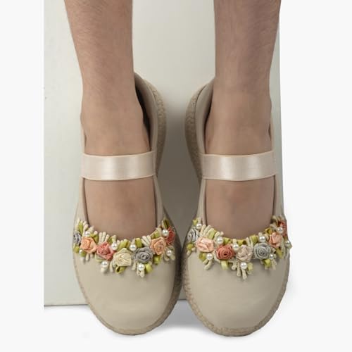 Image of KazarMax Kids Girls Floral Ballet Flat Ballerina