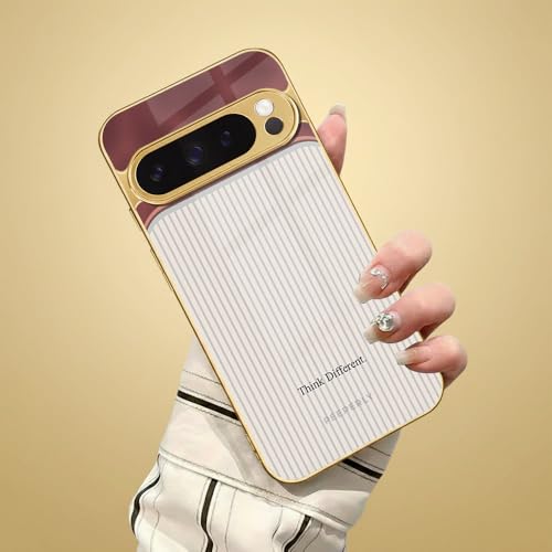 Image of Peeperly Think Different Regalia Case for Google Pixel 7a, Google Pixel 7a Back Cover Case(2022) - TPU | Gold