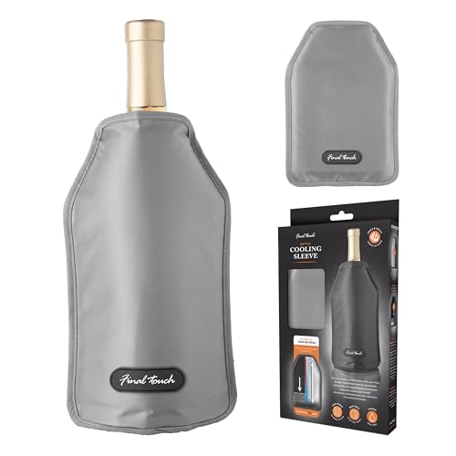 Final Touch Wine Bottle Cooler Sleeve - Grey (FTC8-01), Gray