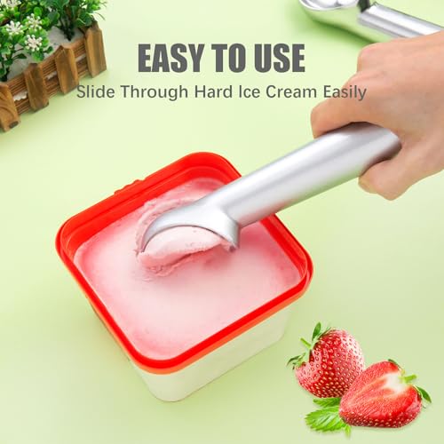 Aluminum Ice Cream Scoop – Non-Stick Coating for Easy Release & Cleanup – Durable, Lightweight, Perfect for Frozen Desserts - Image 4