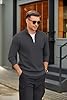 COOFANDY Mens Jumper Quarter Zip Jumpers for Men Knitted Men's Sweaters Half Zip Golf Jumpers Winter Warm Stand Collar Pullover Dark Gray 3XL #2
