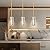 GOOUQA Crystal Pendant Lights for Kitchen Island - 10" Gold Adjustable Chandelier, Dimmable E26 Hanging Fixture, Modern Lighting for Dining Bar 3pcs