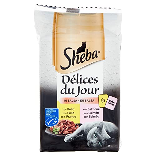 Sheba Delices Du Jour Lachs Huhn 6x50g 300g