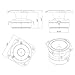 BONCHIZIA Super tweeters, Bullet Tweeters for Car Audio, 1 inch Tweeters, Speakers Car Audio, High Compression Titanium Super Bullet Tweeter with Crossover Capacitor (Pair) Loudspeakers