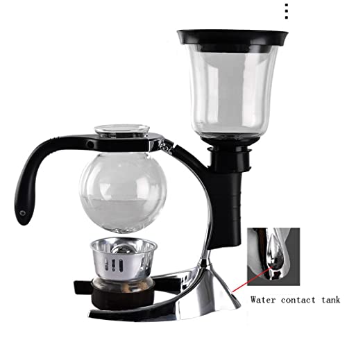 LXX Siphon-Kaffeemaschine im japanischen Stil, Vakuum-Glas-Siphon-Topf, Perkolatoren, 3 Tassen, Glas-Tischplatte, Siphon… – Bild 5
