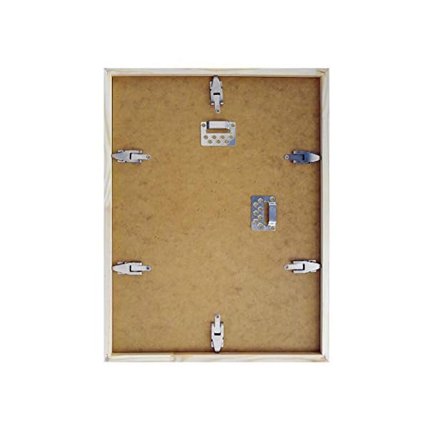DEHA Design Bilderrahmen, 29,7 x 42 cm (A3), Holz, Weiß, Posterrahmen zum Aufhängen im Hoch- & Querformat, bruchsicheres Kunstglas, Fontana – Bild 5
