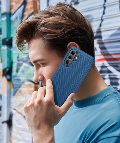 Image of FNTCASE for Galaxy A37-5G Phone Case - Samsung Military Grade Drop Protection Cases, 14ft Drop Tested, Screen Protector Included, Anti-Slip Matte Textured, TPU+PC Dual Layer Shockproof Cover (Blue)