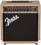 Fender Acoustasonic Amplificateur pour guitare acoustique, 15 Watts, avec 2-Year Garantie 6 Haut-parleur de pouce, entrées double face avant, 11,5Hx11.19Wx7,13D
