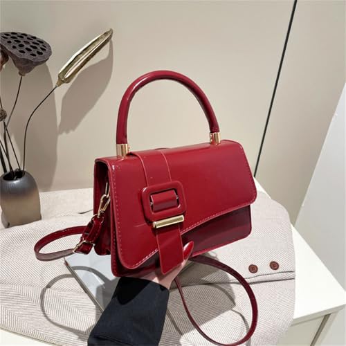 Sac à bandoulière réglable compact en cuir PU résistant pour le quotidien