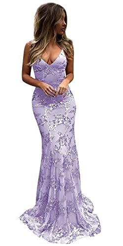 Loyeloy Glitter Sequin Mermaid Prom Dresses Long Ball Gowns 2025 Sexy Backless Formal Evening Gowns