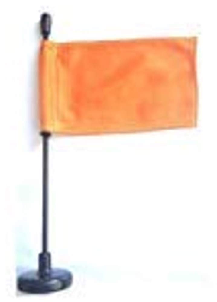 Orange Assembly Flag with Magnetic Base and Flexible Flag Pole