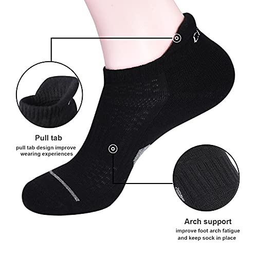 Image of Ankle Socks Women's and Mens - 6 /10 Pairs Low Cut Tab & No Show Athletics Running Socks