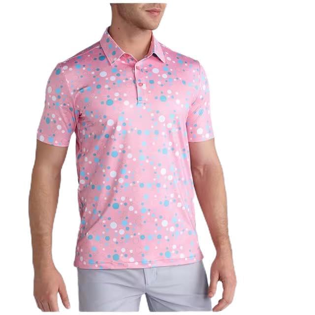 Men's Athletic Golf Polo Shirt, Moisture Wicking Performance, Short Sleeve