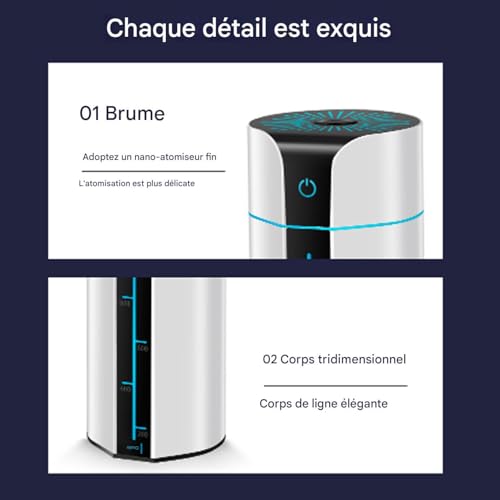Humidificateurs pour chambre et diffuseur aromathérapie maison - 8