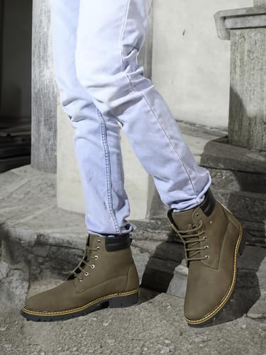 Image of Carlton London Men's Premium Lace-Up Combat Boots