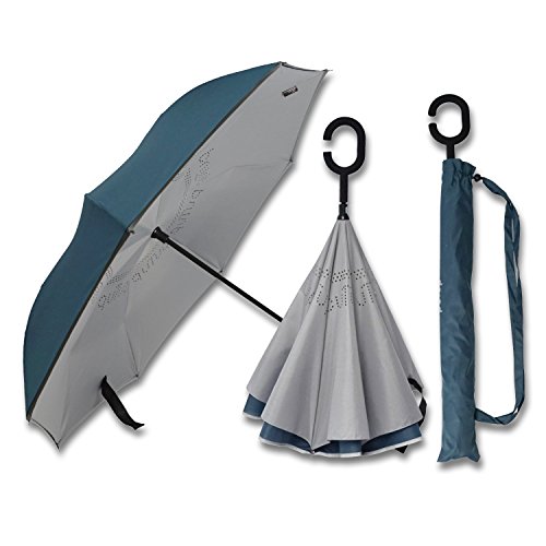 Preisvergleich Produktbild PUTUP - Der verkehrte Regenschirm - Das Original (petrol-grau)