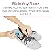 Vive Envelop Gel Heel Cups - Heel Cushion for Women, Men, Bone Spur, Plantar Fasciitis Support - Shoe Inserts Provide Foot Pain Relief for Achilles, Feet Arch, Kids - Shock Absorbing Protector Pad