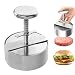 Produktbild Burgerpresse 304 Edelstahl Patty Form Single Burger Patties Fleischpresse Fleischform Küchenwerkzeug für Leckere Hamburger BBQ Fleisch (14x 14 cm)