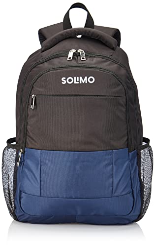 Amazon Brand – Solimo Nylon Backpack, 30 Ltr (BLACK/NAVY)