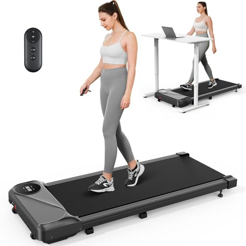 THERUN Walking Pad Treadmill for Home, Portable Under Desk Treadmill w/Remote and LED Display, 2.5HP...