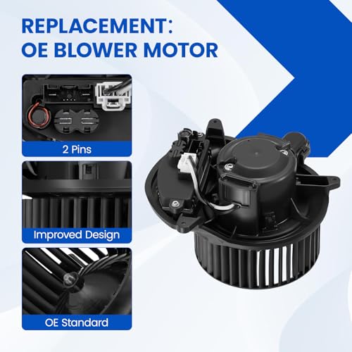 Image of HVAC Blower Motor Assembly 700357 Compatible with Chevy, for GMC | Compatible with Chevy Silverado 1500 LTD 2500 /3500 HD, for GMC Sierra 1500 Limited 2500 HD Yukon XL, OE BM10143C /84152567