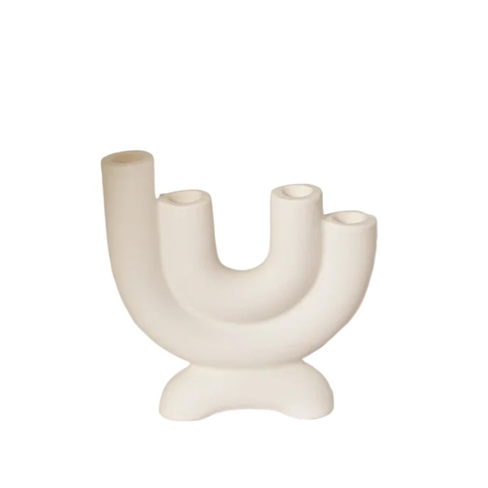 1Pair Candlestick Holder Ceramic Ornament Photography Home Decoration Candle Decor Candelabra for Candle(Size1)