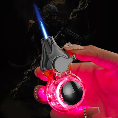 Encendedor Jet Torch recargable con llama ajustable miniatura 5