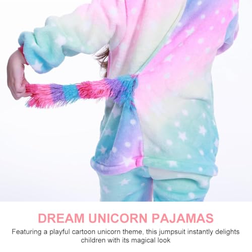 Image of SNOWIE SOFT Unicorn Pajama Wearable Blankets for Winter for Girls, Cute Fashion Flannel Soft Blanket Plush Hoodie Pajama Onesie Party Cosplay Christmas Halloween Costume for Kids