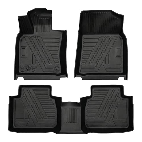Aiqiying Floor Mats Compatible with Toyota Camry 2025-2026 ModelsAll Weather Waterproof Durable Custom-Fit Front Rear Rows Full Set Protection TPE Carpet Liners Accessories