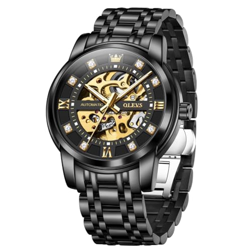 OLEVS Watches for Men Skeleton Wrist Watches Automatic Mechanical Watch…