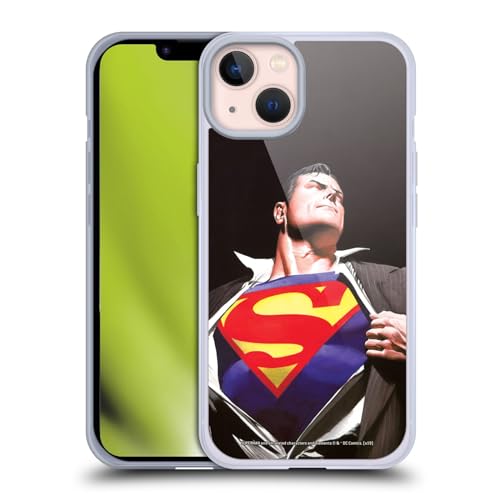 Funda de gel Superman compatible con Apple iPhone 13 carcasa silicona DC