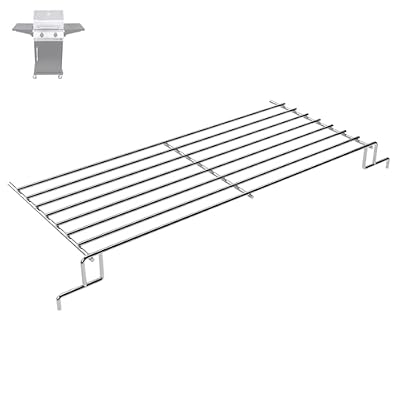 BBQration G325-0001-W1 Warming Rack Grill Parts for Charbroil Performance 2 Burner 463630021 463660021 463630422 463654022 463655021, Grill Swing Away Grid for Charbroil Grill Replacement Parts