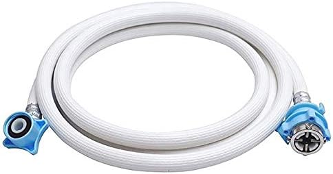 3 Meter Universal Washing Machine Cold and Hot Water Inlet Flexible PVC Rubber Hose Pipe with Tap Adaptor