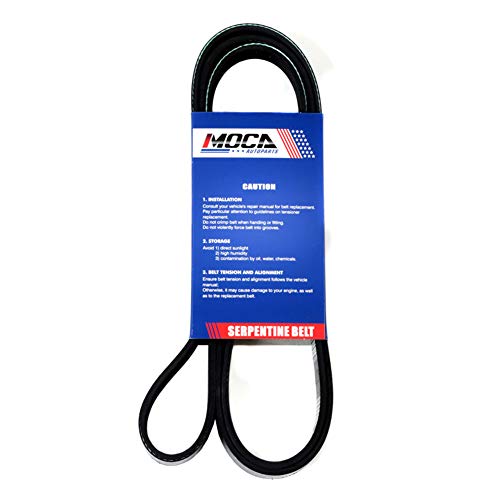 Image of MOCA 6PK1790 EPDM Serpentine Belt Professional V-Ribbed Compatible with 99-04 for Buick Century 3.1L & 87-89 for Chevrolet Beretta 2.8L & 90-91 for Ford Probe 3.0L & 89-92 for Mercury Sable 3.0L