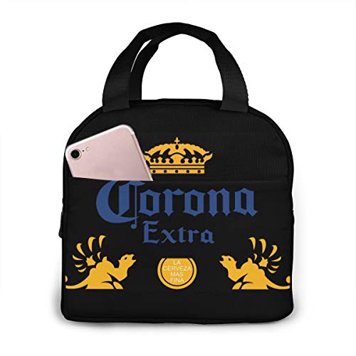 Corona Extra Beer Portable Insulation Lunch Tote Bag Waterproof Food Package Cooler Box For Work Travel Picnic