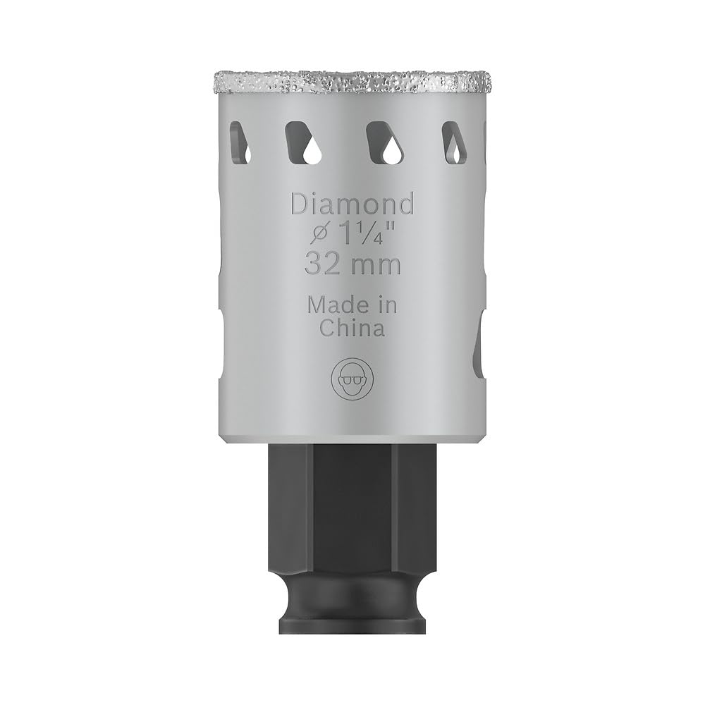 Bosch 1x Scie trépan PRO Tile Power Change Plus (pour Carreaux de Hard Ceramic, Céramique tendres, Ø 32 mm, Professional Accessoire Perceuses)