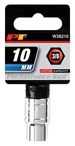Performance Tool W38210 6-Point Socket, 3/8" Drive, 10Mm #TOP11