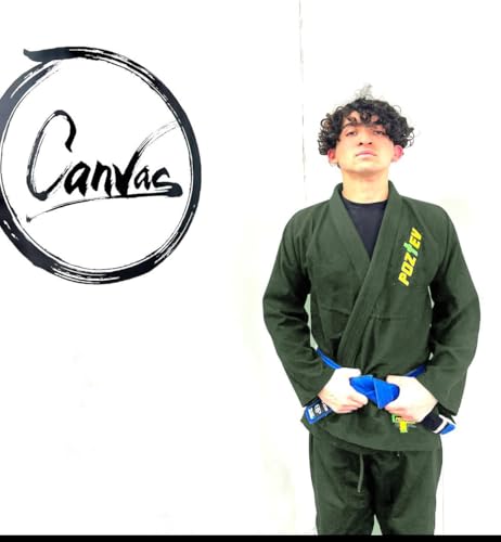 POZTEV Kids Brazilian Jiu Jitsu Gi For Kids BJJ Gi Youth Grappling Kimonos Preshrunk Lightweight Martial Arts Uniform