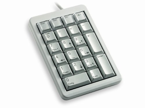 Cherry G84-4700 Keypad, Layout Tedesco, Tastiera Qwertz, Tastiera Cablata, Tasti Programmabili Individualmente, Grigio Chiaro