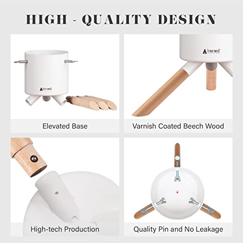 Tree Nest Christmas Tree Stand Base For 3Ft 4Ft 5Ft Modern Tabletop Christmas Small Tree Mini Christmas Tree Holder For Xmas Tree Decoration (Cosmopolitan,White) #TOP3