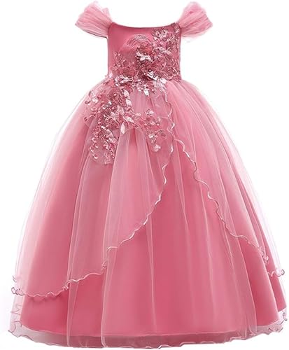 Flower Girls Princess Dress Kids Formal Dress Ball Gown Pageant Wedding Party Dresses for Girls 7713