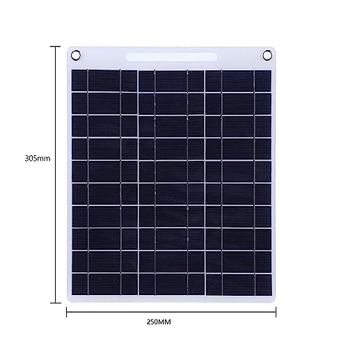 Panel solar flexible 2W de 5V con doble USB para carga de emergencia de teléfonos 5