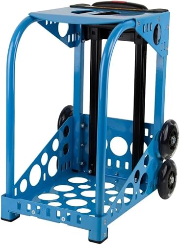 ZUCA Sport Blue Aluminum Alloy Frame with Flashing Dual Wheels, Nylon Feet, 39.5-Inch Telescoping Handle, Chrome-Plated Screws, and Nylon Aircraft Lock Nuts