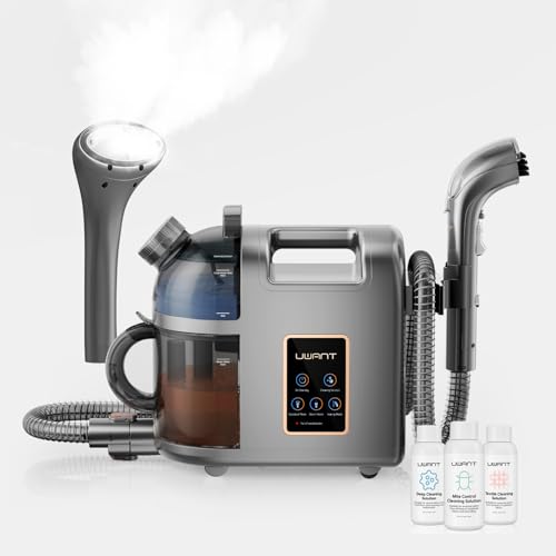 Uwant B200 Appareil de nettoyage pour coussins, 1900 W, avec fonction de nettoyage vapeur, convient...