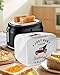 I Just Toaster Cover 4 Slice Want to Watch Christmas Movies All Day Blanket Toaster Dust Cover with Top Hook, Kitchen Small Appliance Covers Dustproof Bread Machine Toasters Oven Protector