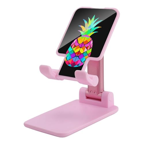 Support téléphone réglable et pliable look marbre vif pour smartphones de toutes tailles
