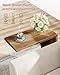 Tribesigns C-Shaped End Table for Couch, Sofa Side Table, C Table for Small Space, Living Room, Bedroom (2, Rustic Brown)
